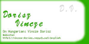 dorisz vincze business card